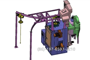 Hanger-sprængningsmaskine kan opfylde krav til rustfjernelse til forskellige ...